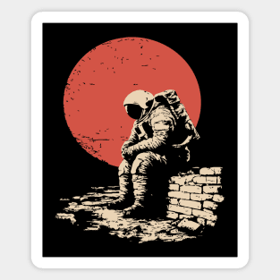 Cosmic Blues Sad Astronaut Magnet